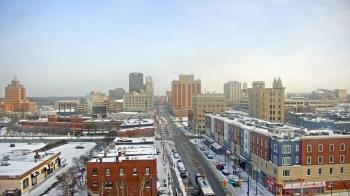 Weather camera view of Akron Beacon Journal.