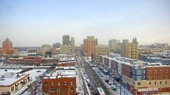 Weather camera view of Akron Beacon Journal.