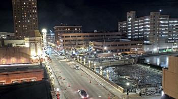 Weather camera view of City of Aurora IL.