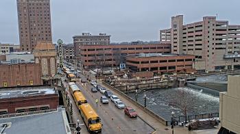 Weather camera view of City of Aurora IL.