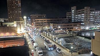 Weather camera view of City of Aurora IL.