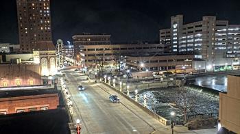 Weather camera view of City of Aurora IL.