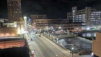 Weather camera view of City of Aurora IL.