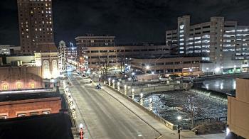 Weather camera view of City of Aurora IL.