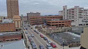 Weather camera view of City of Aurora IL.
