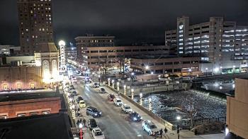 Weather camera view of City of Aurora IL.