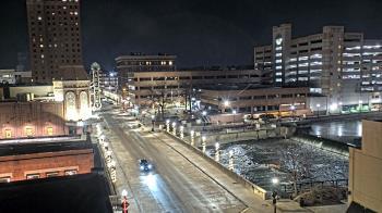 Weather camera view of City of Aurora IL.