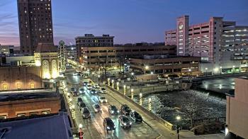 Weather camera view of City of Aurora IL.