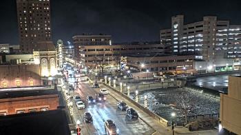 Weather camera view of City of Aurora IL.