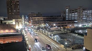 Weather camera view of City of Aurora IL.