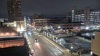 Weather camera view of City of Aurora IL.