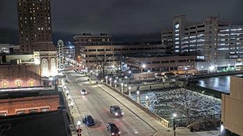 Weather camera view of City of Aurora IL.