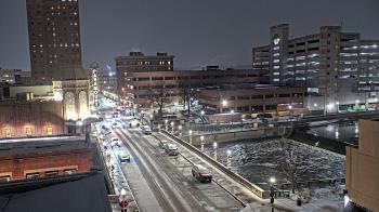 Weather camera view of City of Aurora IL.