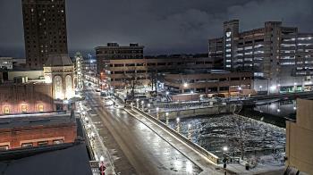 Weather camera view of City of Aurora IL.