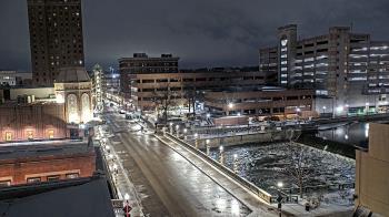 Weather camera view of City of Aurora IL.