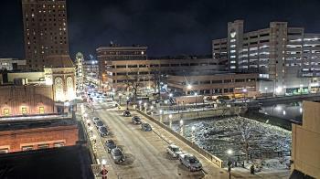Weather camera view of City of Aurora IL.