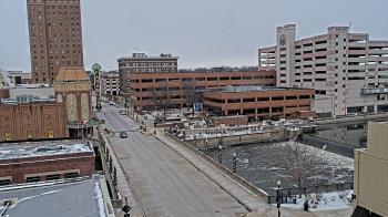 Weather camera view of City of Aurora IL.