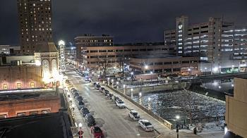 Weather camera view of City of Aurora IL.