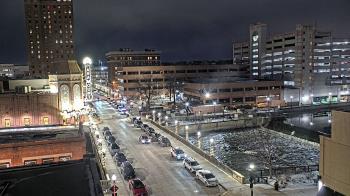 Weather camera view of City of Aurora IL.