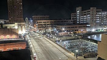 Weather camera view of City of Aurora IL.