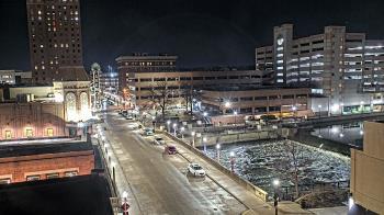 Weather camera view of City of Aurora IL.
