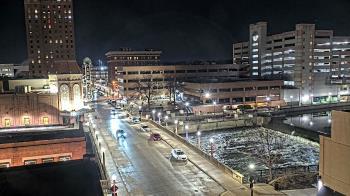 Weather camera view of City of Aurora IL.