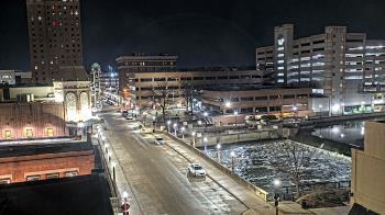 Weather camera view of City of Aurora IL.