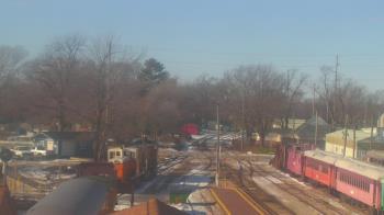Weather camera view of Boone Scenic Valley Railroad.
