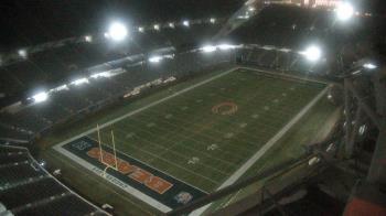 Weather camera view of Soldier Field.