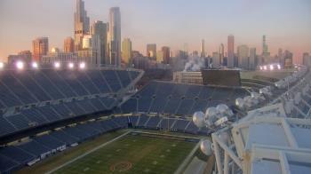 Weather camera view of Soldier Field.