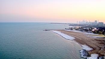 Weather camera view of Edgewater Beach.