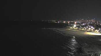 Weather camera view of Edgewater Beach.