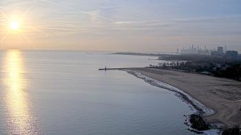 Weather camera view of Edgewater Beach.