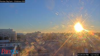 Weather camera view of Childress ISD.