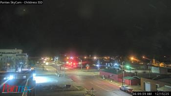 Weather camera view of Childress ISD.