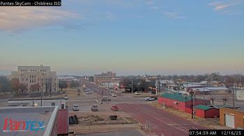 Weather camera view of Childress ISD.