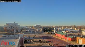 Weather camera view of Childress ISD.