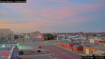 Weather camera view of Childress ISD.