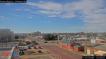 Weather camera view of Childress ISD.