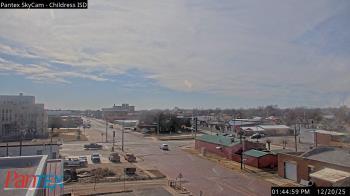 Weather camera view of Childress ISD.
