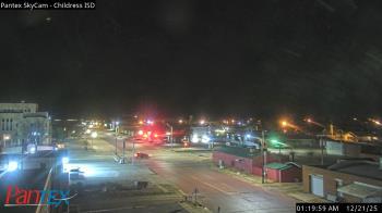 Weather camera view of Childress ISD.