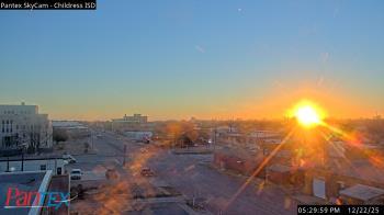 Weather camera view of Childress ISD.