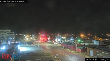 Weather camera view of Childress ISD.