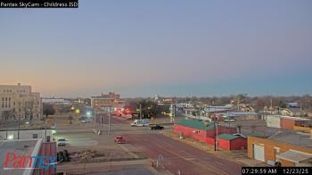 Weather camera view of Childress ISD.