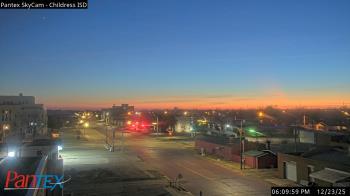 Weather camera view of Childress ISD.