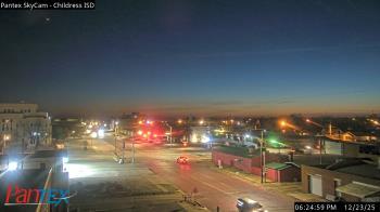 Weather camera view of Childress ISD.