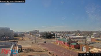 Weather camera view of Childress ISD.