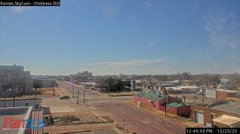 Weather camera view of Childress ISD.