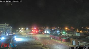 Weather camera view of Childress ISD.
