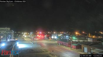 Weather camera view of Childress ISD.